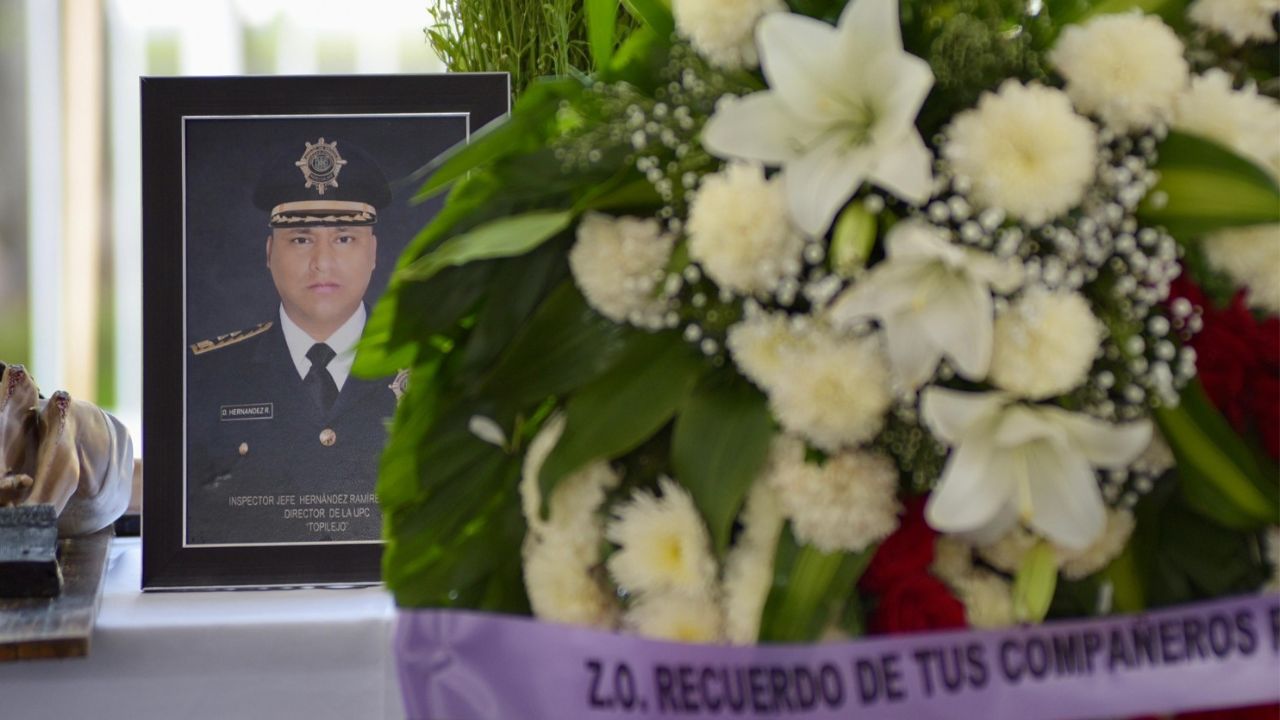 Despiden en ceremonia luctuosa al Jefe del sector Topilejo de la SSC