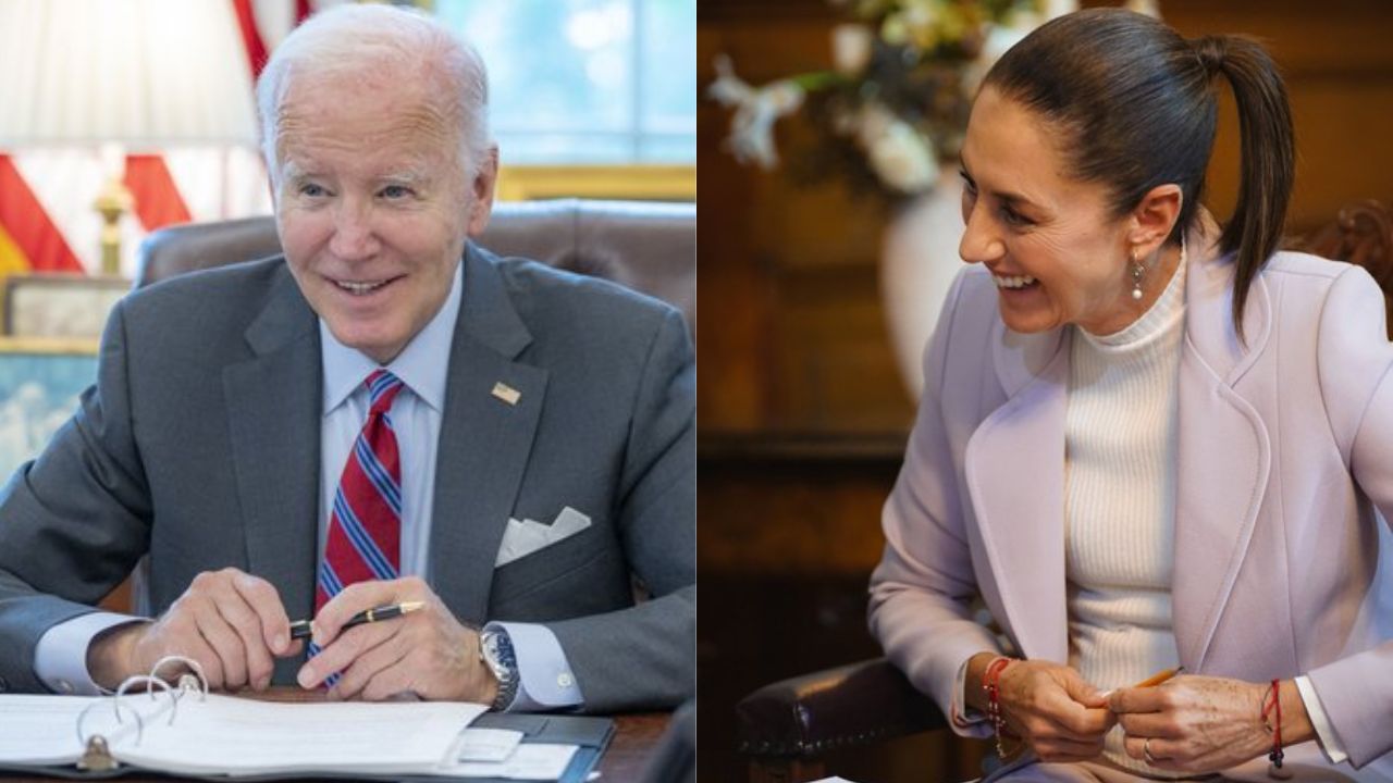 Sheinbaum recibe primera llamada de Biden como presidenta