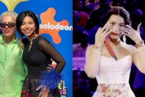 ABUCHEAN A ANGELA AGUILAR EN LA ENTREGA DE PREMIOS KIDS`CHOICE AWARDS