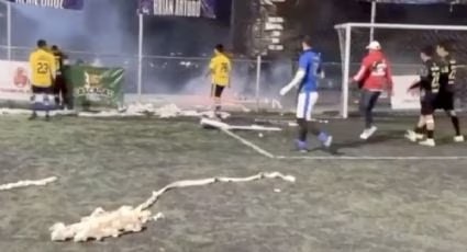 EXPLOSIÓN DE PIROTECNIA DURANTE PARTIDO EN LEÓN DEJA VARIOS HERIDOS