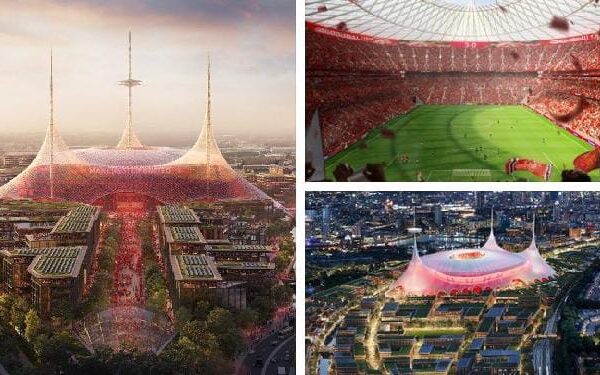 MANCHESTER UNITED REVELA SU NUEVO ESTADIO DE 100,000 ASIENTOS: EL EIFFEL DEL NORTE