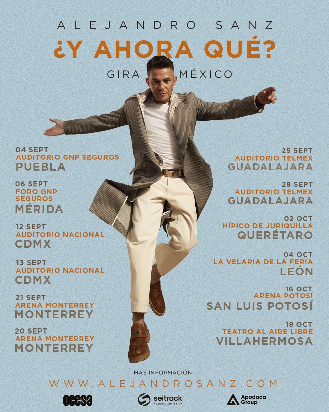 ALEJANDRO SANZ REGRESA A MÉXICO CON SU GIRA ¿Y AHORA QUÉ?