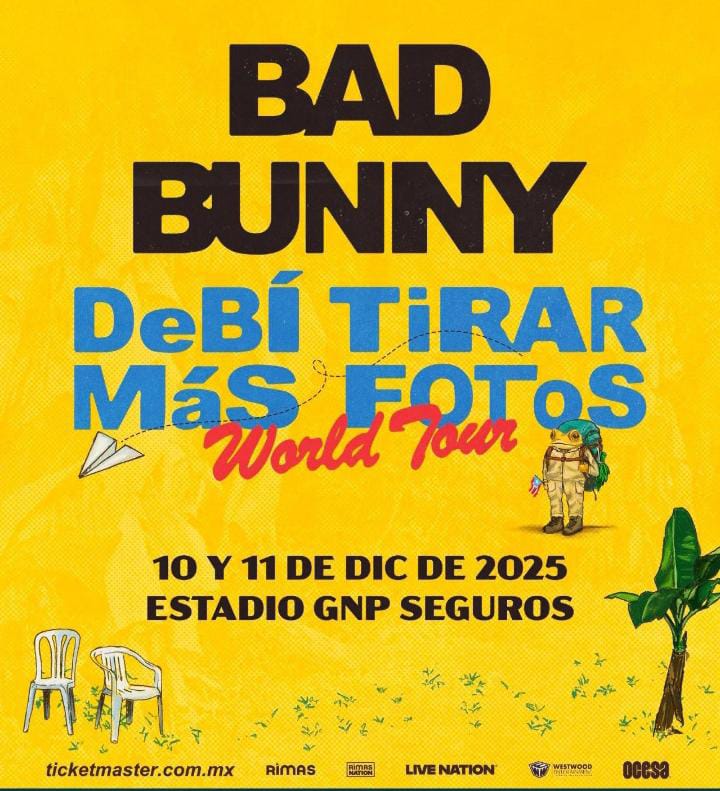 BAD BUNNY REGRESA A MÉXICO EL 10 Y 11 DE DICIEMBRE
