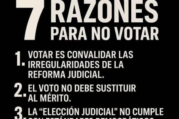 #YONOVOTOELPRIMERODEJUNIO: EL RECHAZO VIRAL A LA REFORMA JUDICIAL