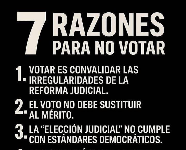 #YONOVOTOELPRIMERODEJUNIO: EL RECHAZO VIRAL A LA REFORMA JUDICIAL