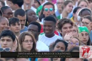 JUVENTUD EN ROMA: IMPRESIONANTE BIENVENIDA EN EL JUBILEO DE LA ESPERANZA