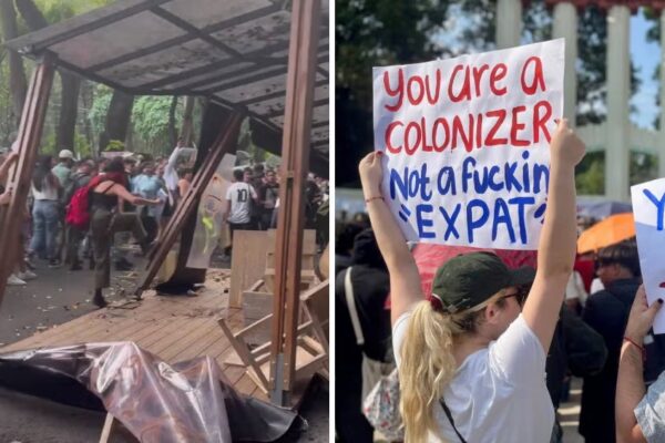 SACRIFICAR UN GRINGO: VIOLENCIA Y XENOFOBIA EMPAÑAN PROTESTA ANTIGENTRIFICACIÓN EN CDMX