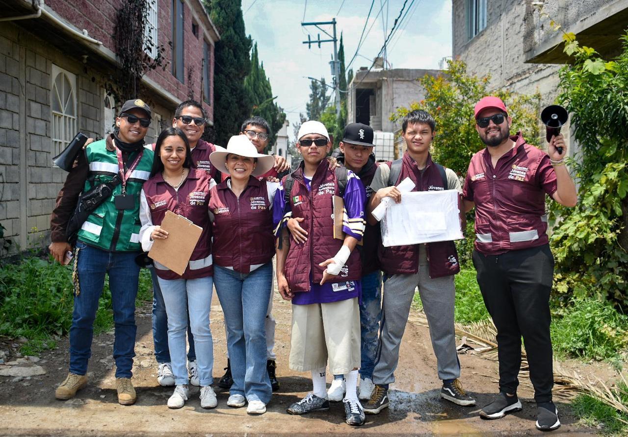 SEMBRADORES DE PAZ RECORREN CALLES DE TEXCOCO PARA FORTALECER EL TEJIDO SOCIAL