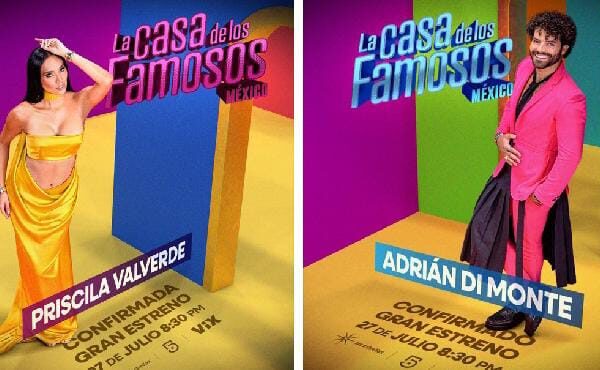PRISCILA VALVERDE Y ADRIÁN DI MONTE INGRESAN A LA CASA DE LOS FAMOSOS 3