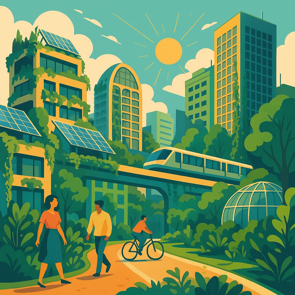 LA CIUDAD DEL MAÑANA SE CONSTRUYE HOY: LOS 14 PUNTOS DE BRUGADA BAJO LA LUPA SOLARPUNK