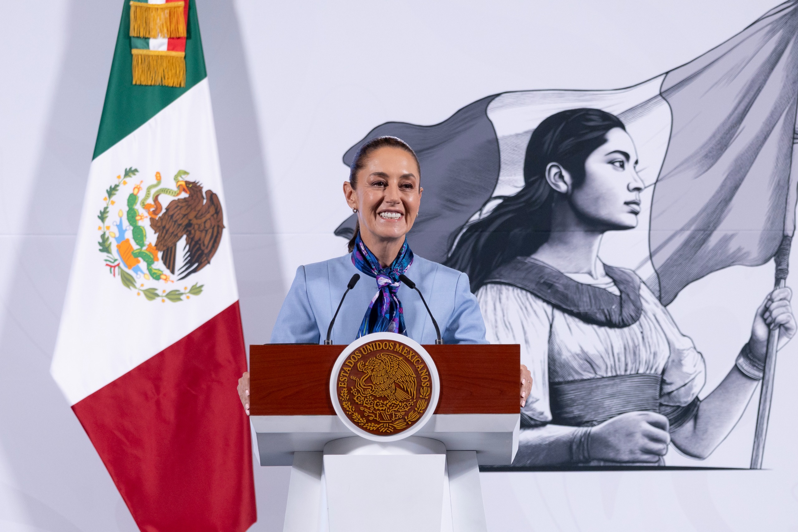“El pueblo nos respalda en cualquier negociación”: Sheinbaum reiteró postura de soberanía tras acto en Colima