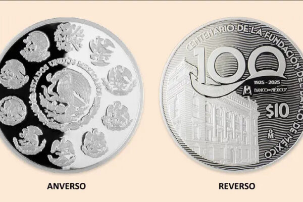 Banxico lanza moneda de plata por su centenario
