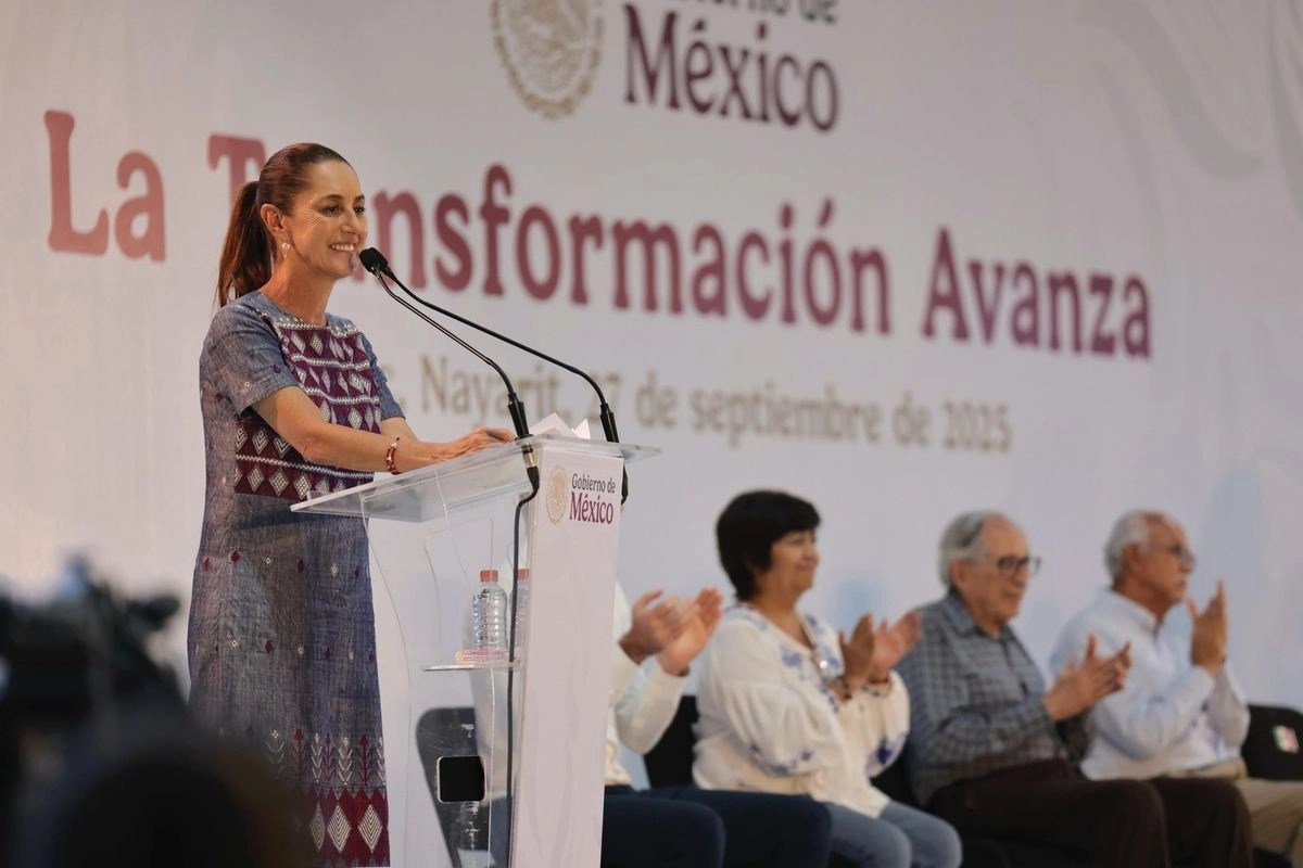 Sheinbaum cierra gira en Nayarit con mensaje de fuerza social