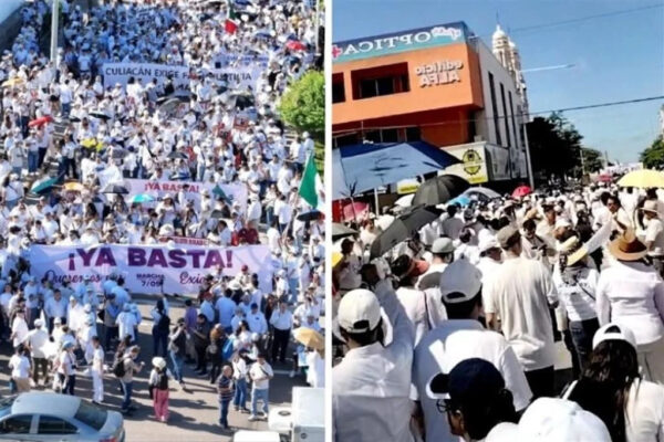 Culiacán marcha por la paz: miles exigen frenar la violencia
