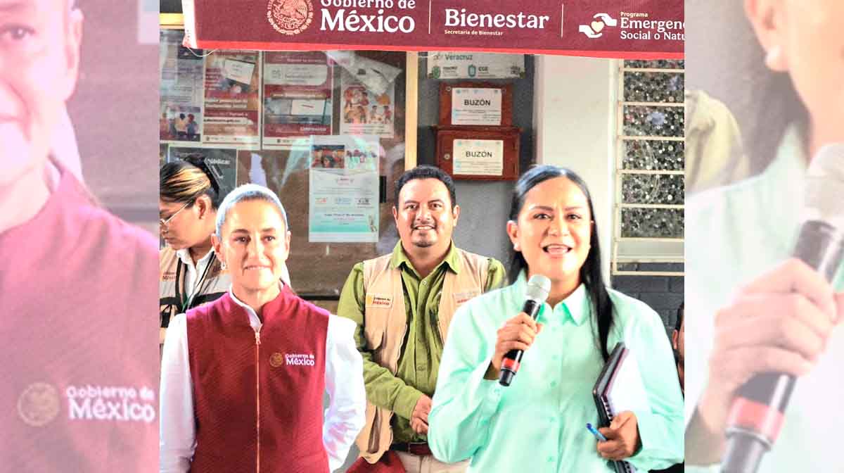 Claudia Sheinbaum visita Veracruz y refrenda apoyo total a familias afectadas por lluvias