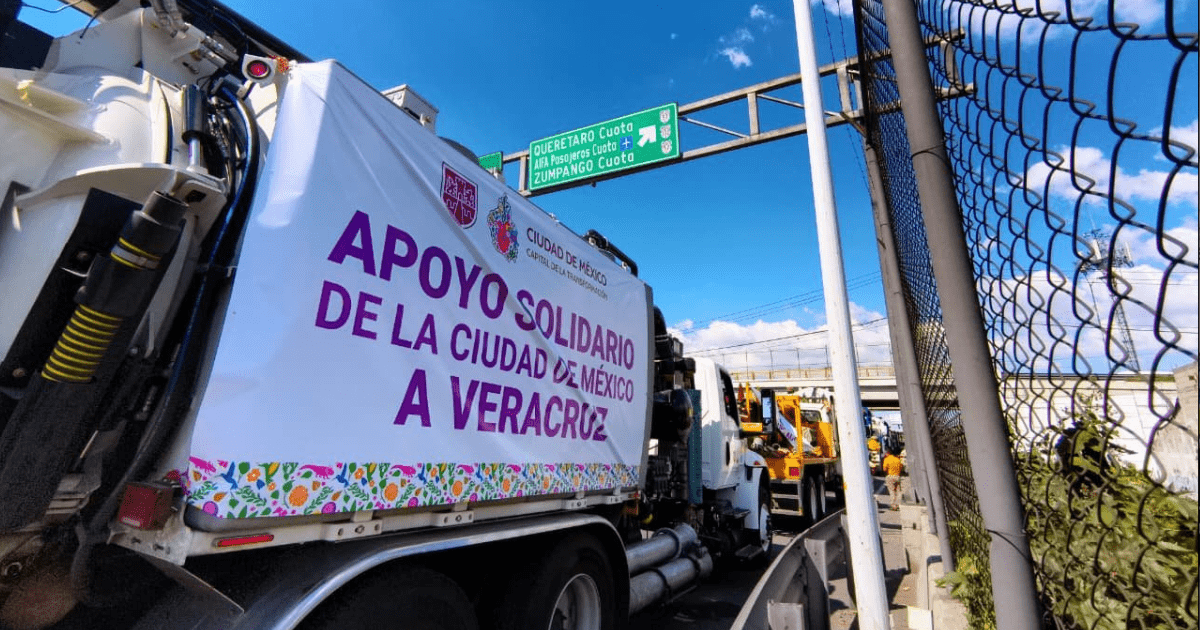 CDMX despliega brigada de apoyo a Veracruz