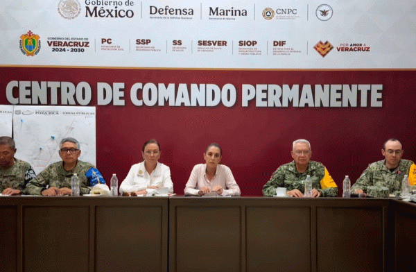 Gobierno de México reporta avances en atención a afectados por lluvias en Veracruz, Puebla, Hidalgo, Querétaro y San Luis Potosí
