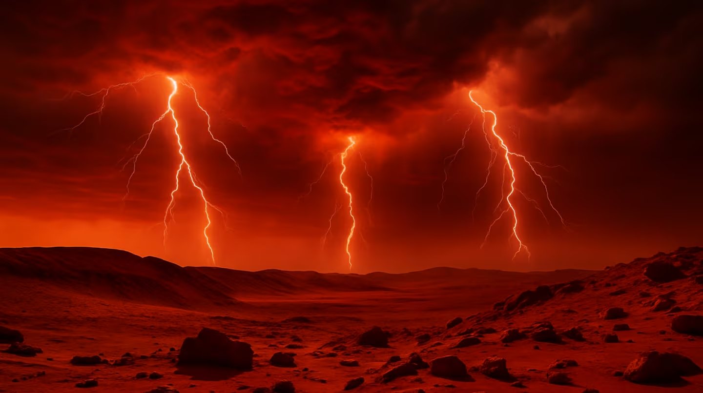 Mini–relámpagos en el planeta rojo: Perseverance registra primeras descargas eléctricas en Marte