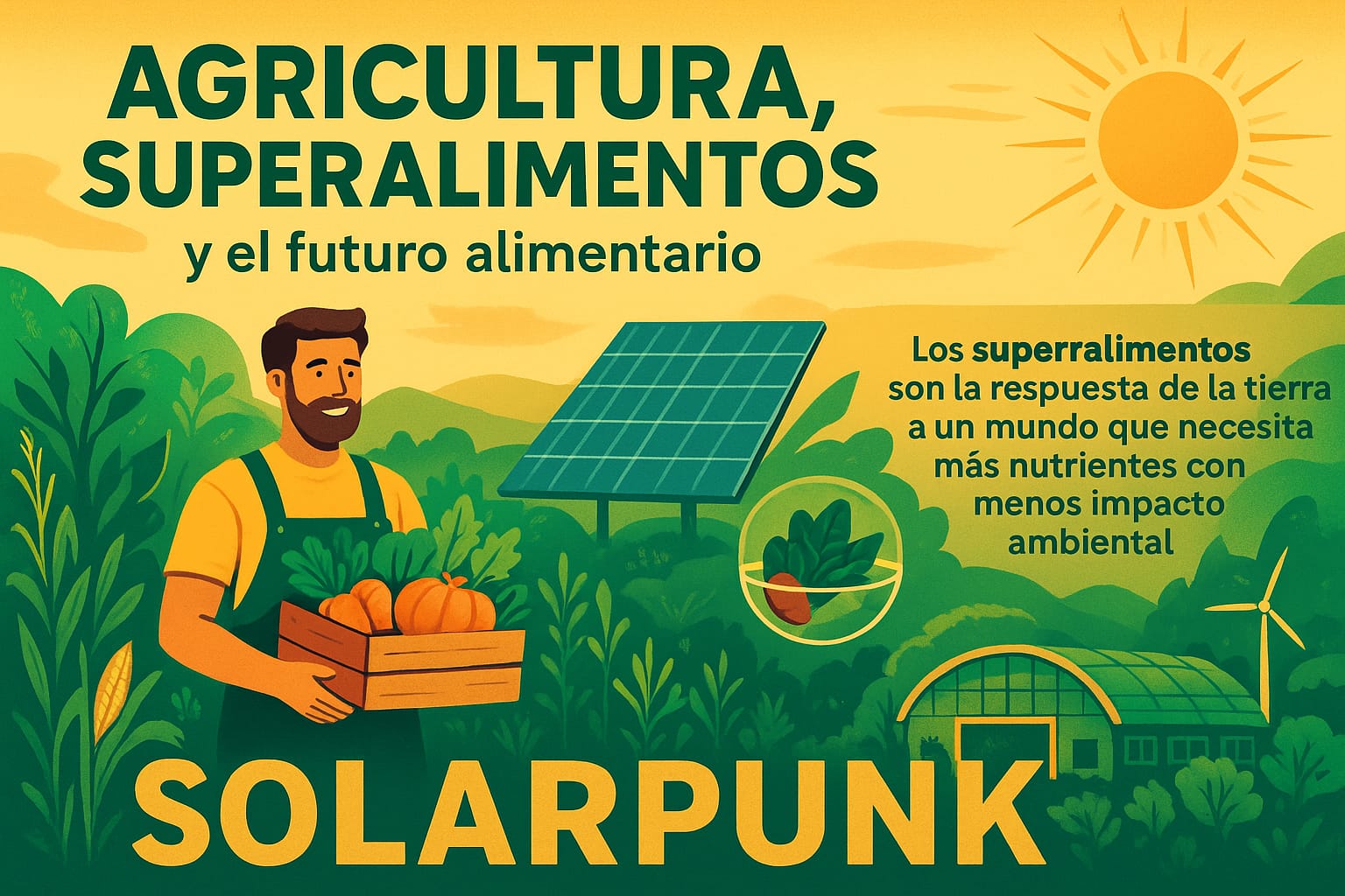 Agricultura, superalimentos y el futuro alimentario desde una mirada SOLARPUNK