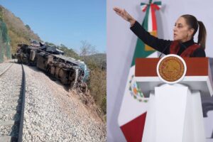 Sheinbaum promete reparación integral a víctimas del accidente del Tren Interoceánico