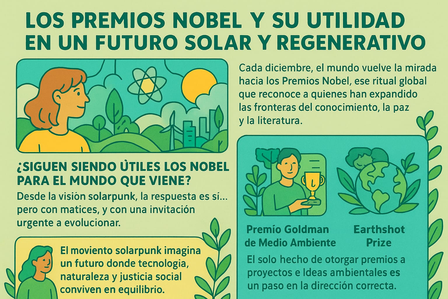Los Premios Nobel y su Utilidad en un Futuro Solar y Regenerativo