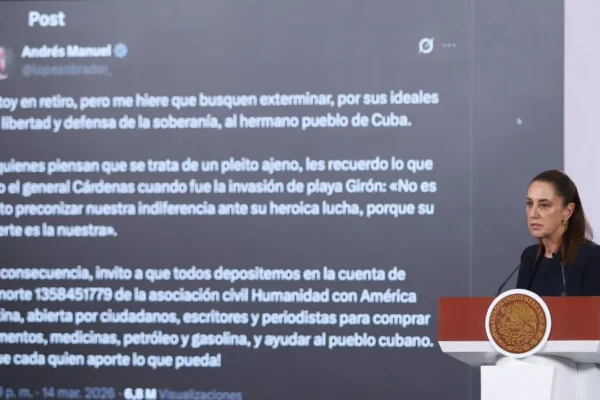 Sheinbaum y AMLO impulsan colecta solidaria para Cuba frente a crisis energética