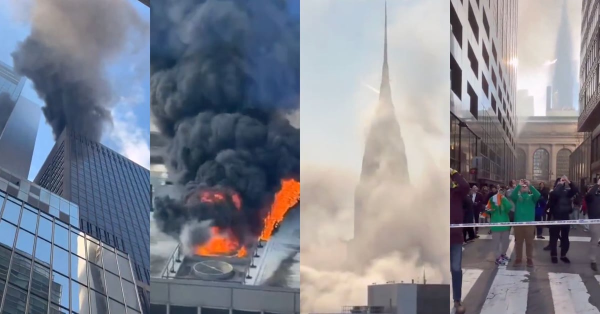 Incendio en rascacielos de Manhattan durante desfile de San Patricio