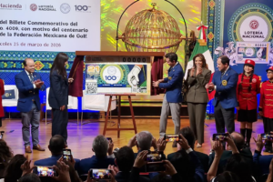 Lotería Nacional emite billete conmemorativo por el centenario de la Federación Mexicana de Golf