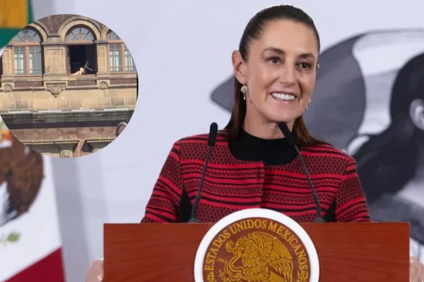 Sheinbaum confirma que una mujer tomó el sol en ventana de Palacio Nacional y fue sancionada