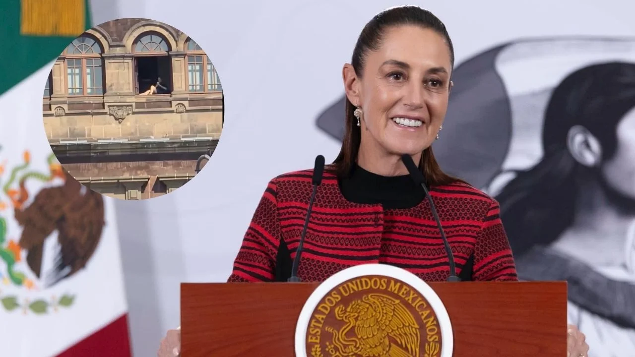 Sheinbaum confirma que una mujer tomó el sol en ventana de Palacio Nacional y fue sancionada