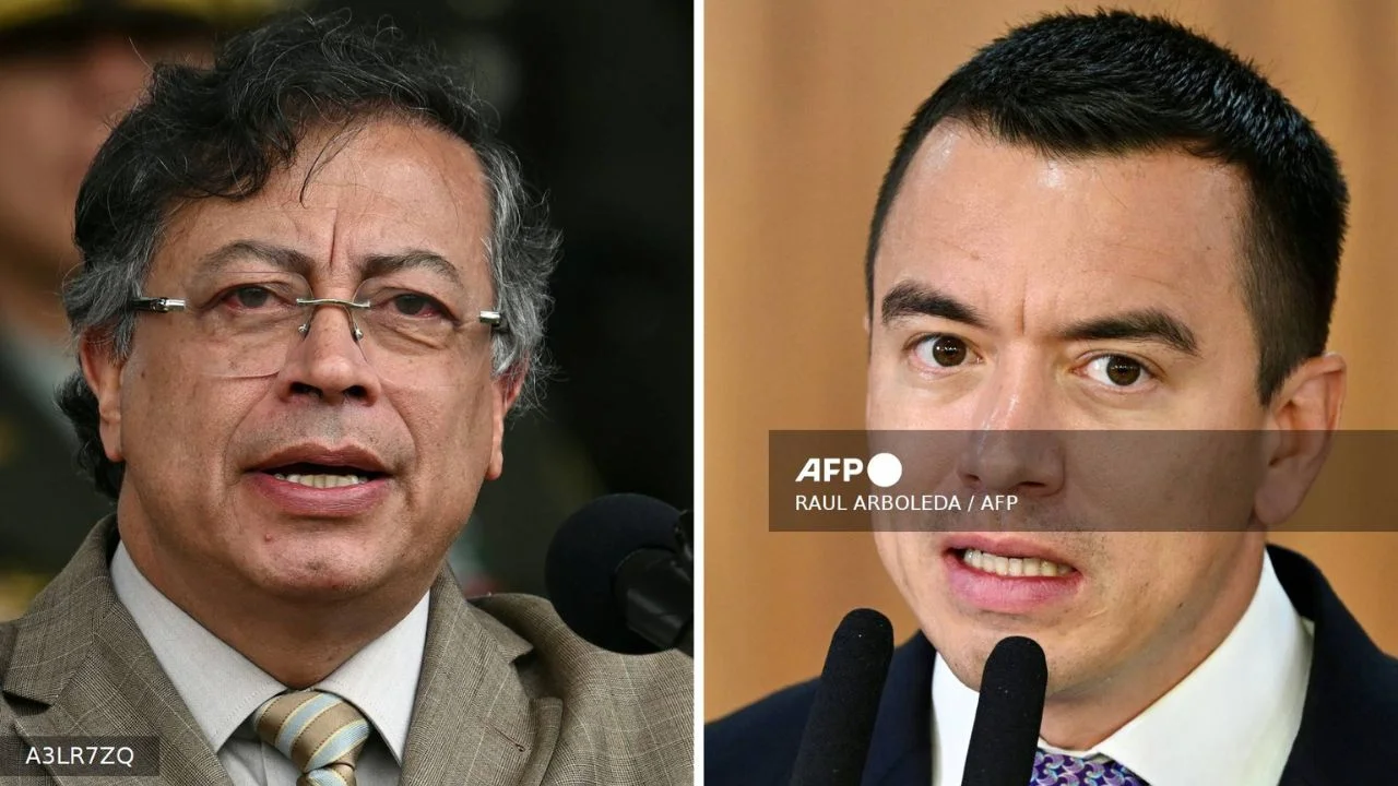 Petro acusa a Ecuador de bombardear territorio colombiano; Noboa lo niega