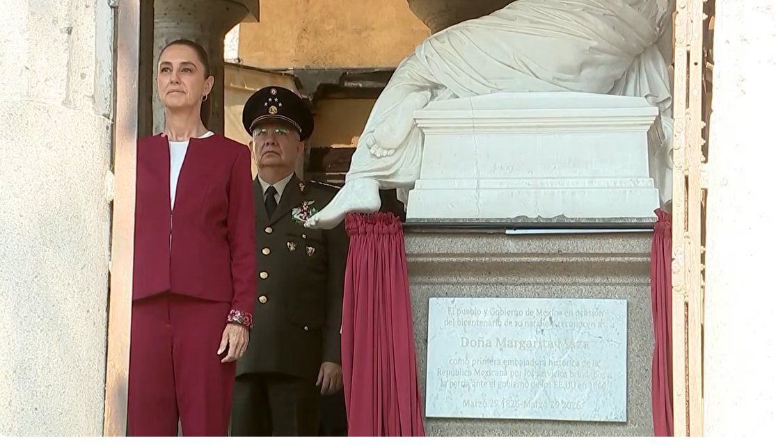 Sheinbaum encabezó homenaje por bicentenario de Margarita Maza