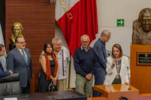 Senado devela salón a nombre de Heberto Castillo Martínez