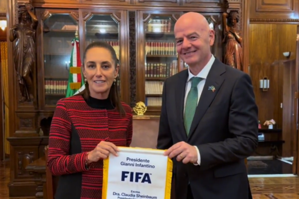 Evalúan Sheinbaum e Infantino seguridad para el Mundial 2026; trabajadoras sexuales advierten bloqueos