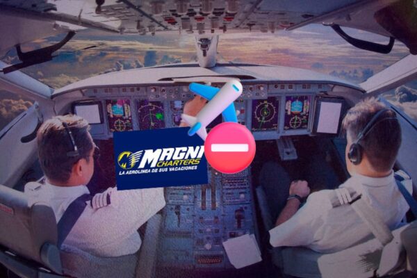 Pilotos de Magnicharters suspenden vuelos por adeudo de viáticos