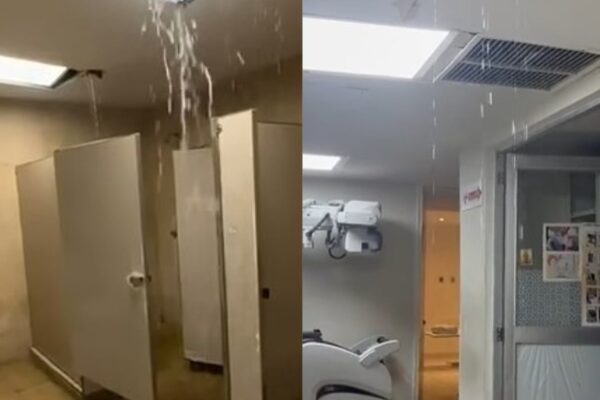 Frente frío 43 deja granizo y afectaciones en la Comarca Lagunera; hospital del ISSSTE reporta filtraciones