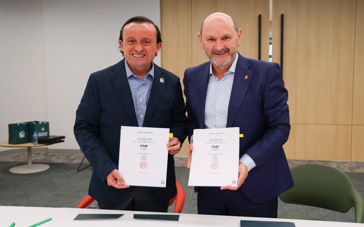 FMF y RFEF firman acuerdo de colaboración para desarrollo conjunto del fútbol