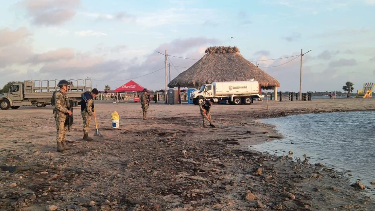 Recolección de hidrocarburos en el Golfo alcanza 6 mil 379 toneladas mientras se investigan causas
