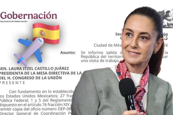 Senado recibe notificación oficial del viaje de Sheinbaum a la Cumbre en Barcelona