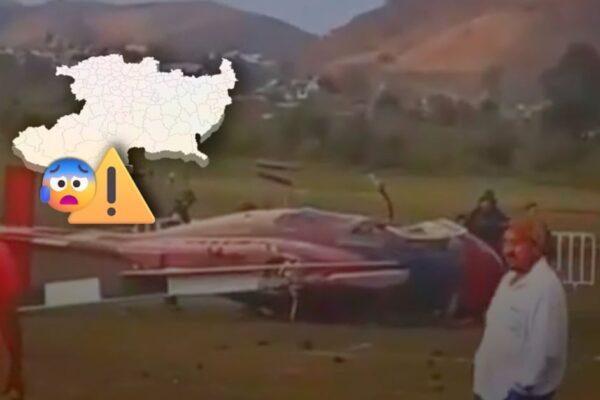 Helicóptero sufre accidente en presa El Bosque de Zitácuaro; hay tres lesionados