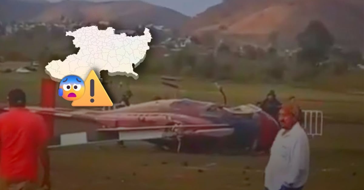 Helicóptero sufre accidente en presa El Bosque de Zitácuaro; hay tres lesionados