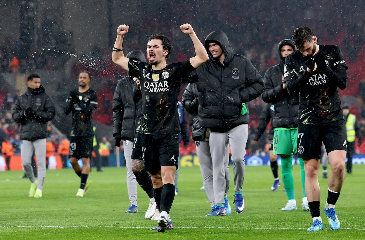 PSG elimina al Liverpool en cuartos de final de la Champions League