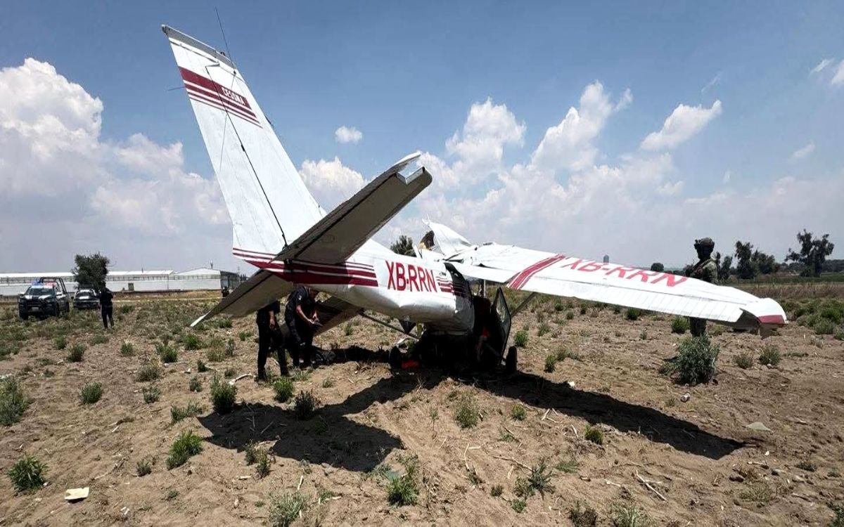 Desplome de avioneta Cessna 172 en Puebla deja cuatro fallecidos