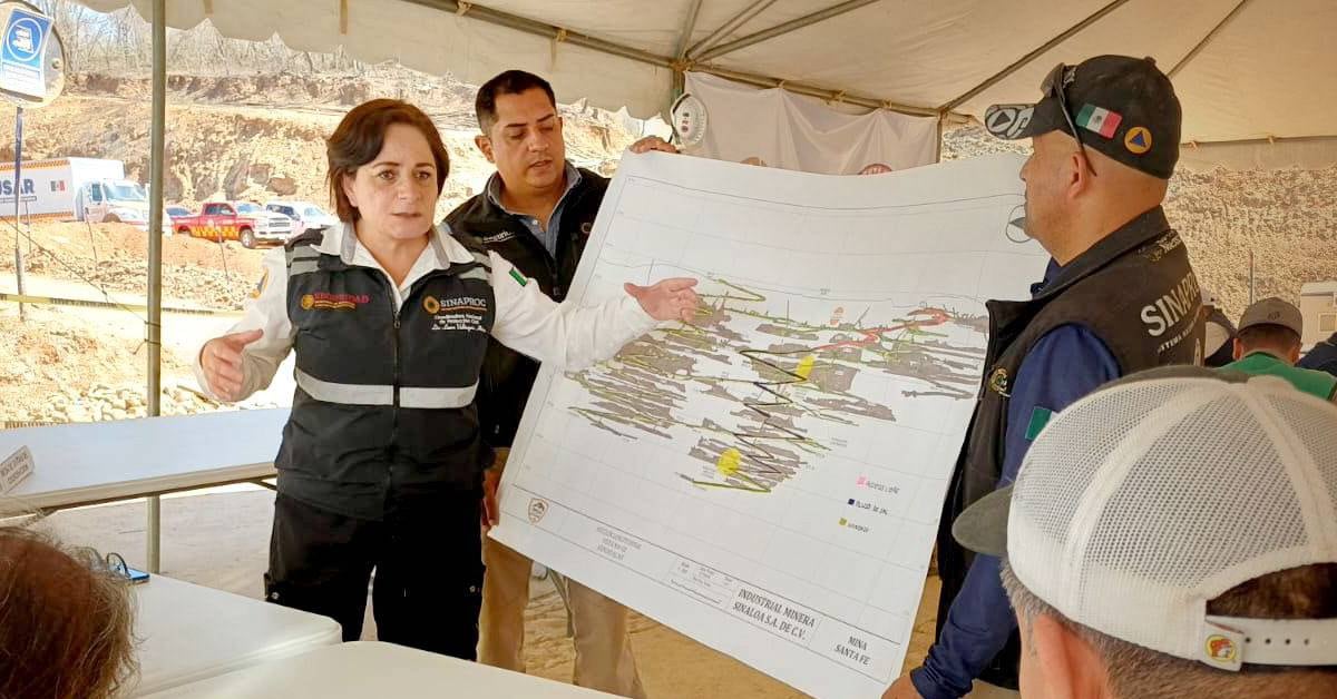 Implementan nueva estrategia de rescate para tres mineros atrapados en Sinaloa