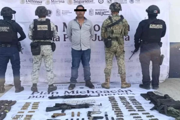 Detienen en Tepalcatepec a Víctor Noé ‘N’, hijo de ‘El Abuelo Farías’