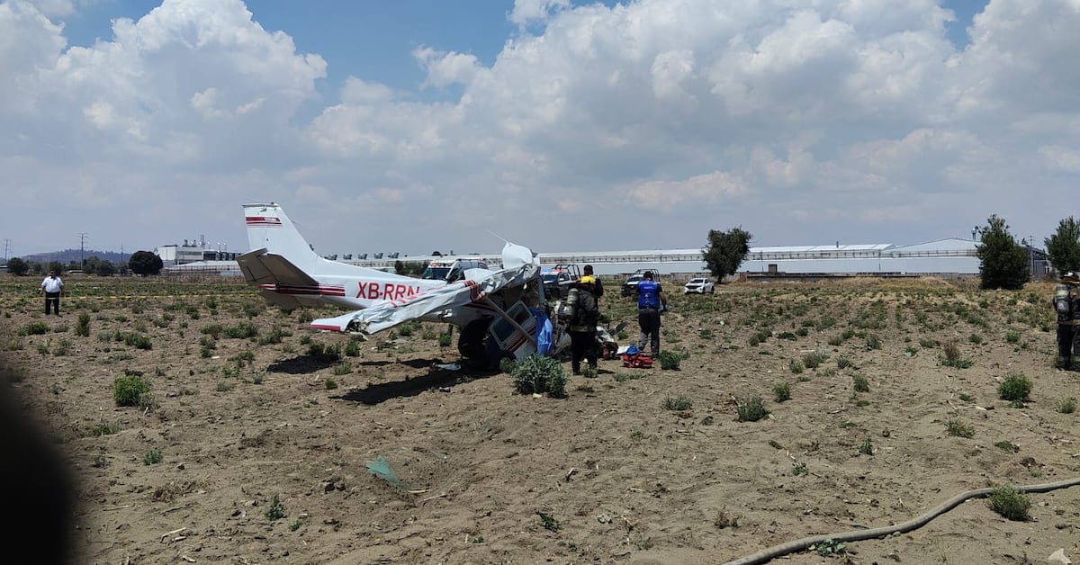 Avioneta se desploma en Huejotzingo y deja cuatro fallecidos