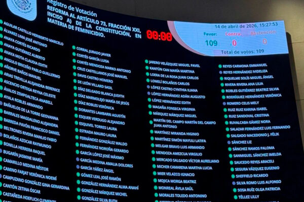 Senado aprueba por unanimidad reforma para expedir Ley General contra el feminicidio