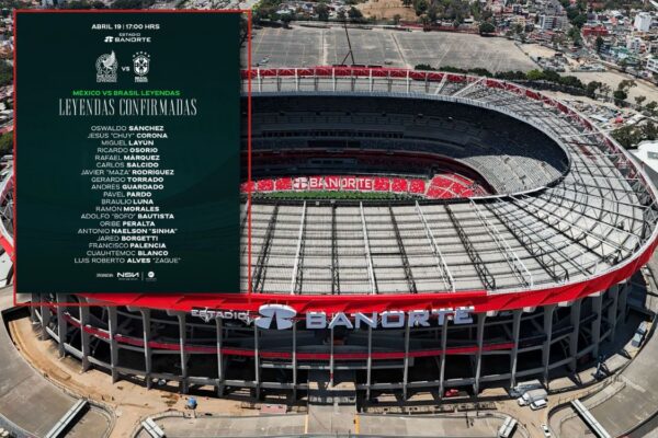Leyendas de México vencen 4-2 a Brasil en reapertura del Estadio Banorte