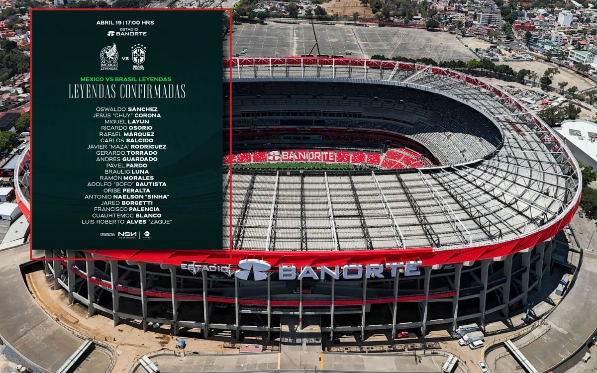Leyendas de México vencen 4-2 a Brasil en reapertura del Estadio Banorte