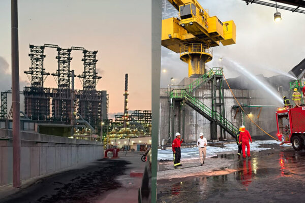Controlan incendio en refinería Dos Bocas sin heridos ni daños graves; investigan causas
